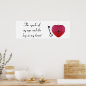 Der Apfel meines Auges und der Schlüssel zu meinem Poster (Küche)