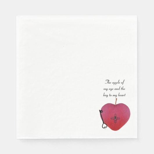Der Apfel meines Auges und der Schlüssel zu meinem Serviette (Vorderseite)