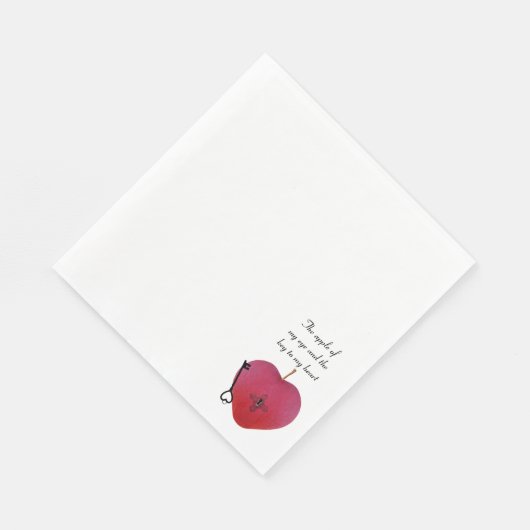 Der Apfel meines Auges und der Schlüssel zu meinem Serviette (Ecke)