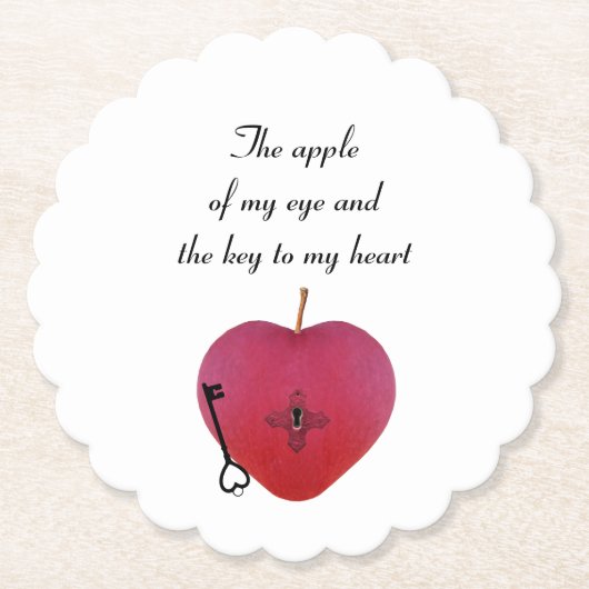 Der Apfel meines Auges und der Schlüssel zu meinem Untersetzer (Vorderseite)