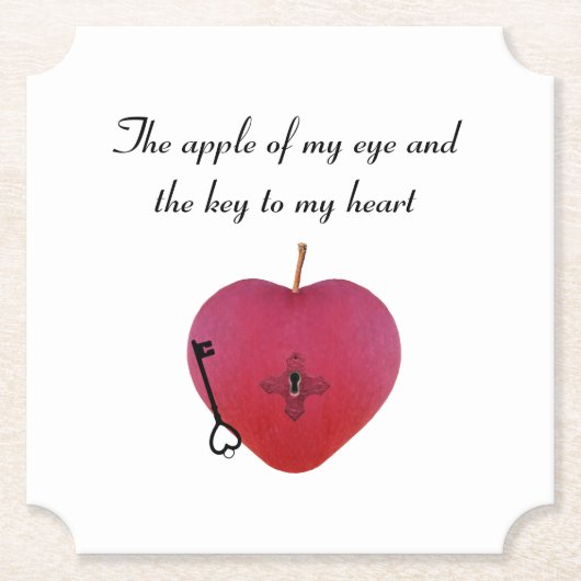 Der Apfel meines Auges und der Schlüssel zu meinem Untersetzer (Vorderseite)