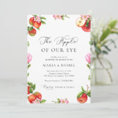 Der Apfel unserer Apfeldusche Einladung (Stehend Vorderseite)