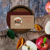 Der Apfel unserer Augenbabydusche Begleitkarte