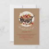 Der Apfel unserer Augenbabydusche Dankeskarte (Vorderseite)