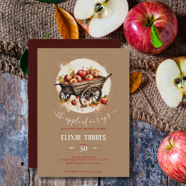 Der Apfel unserer Augenbabydusche Einladung