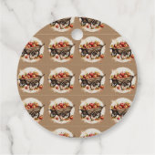 Der Apfel unserer Augenbabydusche Geschenkanhänger (Rückseite)