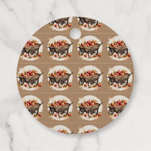 Der Apfel unserer Augenbabydusche Geschenkanhänger (Rückseite)