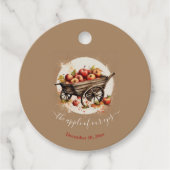 Der Apfel unserer Augenbabydusche Geschenkanhänger (Vorderseite)