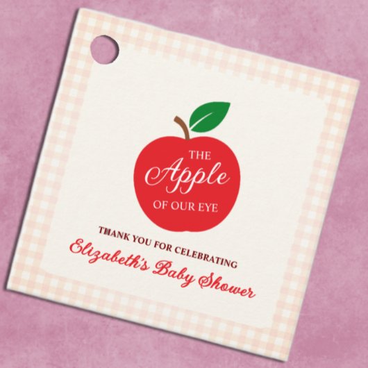 Der Apfel unserer Augenbabydusche Geschenkanhänger