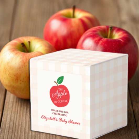 Der Apfel unserer Augenbabydusche Geschenkschachtel
