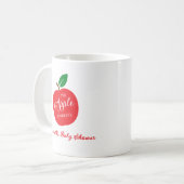 Der Apfel unserer Augenbabydusche Kaffeetasse (Vorderseite Links)