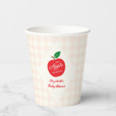 Der Apfel unserer Augenbabydusche Pappbecher (Vorderseite)