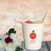 Der Apfel unserer Augenbabydusche Pappbecher