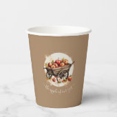 Der Apfel unserer Augenbabydusche Pappbecher (Rückseite)