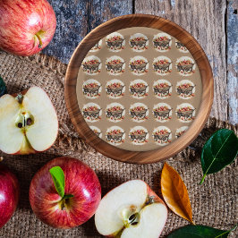 Der Apfel unserer Augenbabydusche Pappteller