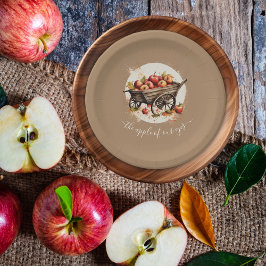 Der Apfel unserer Augenbabydusche Pappteller