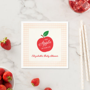 Der Apfel unserer Augenbabydusche Serviette