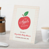 Der Apfel unserer Augenbabydusche Sockelschild (In SItu)