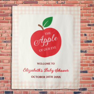 Der Apfel unserer Augenbabydusche Wandteppich