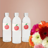 Der Apfel unserer Augenbabydusche Wasserflaschenetikett