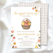 Der Apfel unserer Augenkorb fallen Baby Dusche Einladung