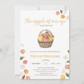 Der Apfel unserer Augenkorb fallen Baby Dusche Einladung (Vorderseite)