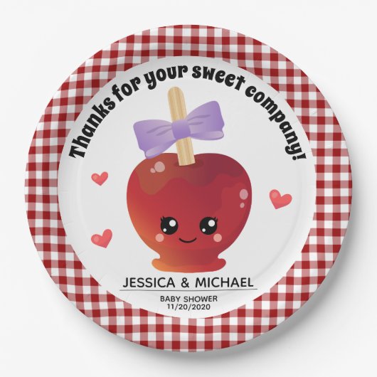 Der Apfel unserer Augenpapierplatte Pappteller (Vorderseite)