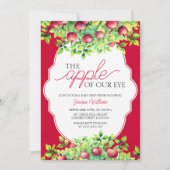 Der Apfel unserer Baby-Dusche aus dem Auge Ernteda Einladung (Vorderseite)