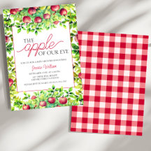 Der Apfel unserer Baby-Dusche aus dem Auge Ernteda