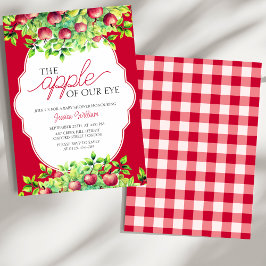 Der Apfel unserer Baby-Dusche aus dem Auge Ernteda Einladung