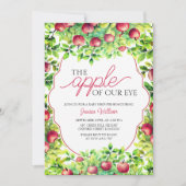 Der Apfel unserer Baby-Dusche aus dem Auge Ernteda Einladung (Vorderseite)