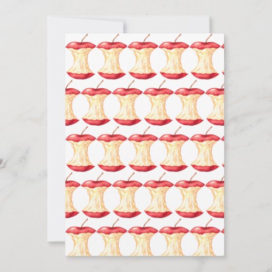 Der Apfel unserer Baby-Dusche Einladung (Rückseite)