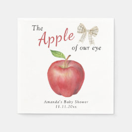 Der Apfel unserer Baby-Dusche Serviette