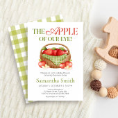 Der Apfel unserer Babydusche Einladung