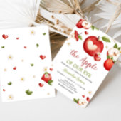 Der Apfel unserer Babydusche Einladung