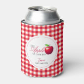 Der Apfel unserer Babydusche im Augenfall Dosenkühler (Kanne Vorderseite)