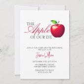 Der Apfel unserer Babydusche im Augenfall Einladung (Vorderseite)