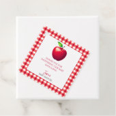 Der Apfel unserer Babydusche im Augenfall Geschenkanhänger (Beispiel)