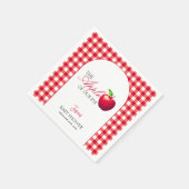 Der Apfel unserer Babydusche im Augenfall Serviette (Ecke)
