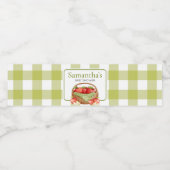 Der Apfel unserer Babydusche Wasserflaschenetikett (Einzelnes Label)