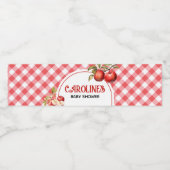 Der Apfel unserer Babydusche Wasserflaschenetikett (Einzelnes Label)