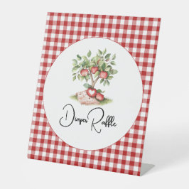 Der Apfel unserer Babyduschplatte Sockelschild