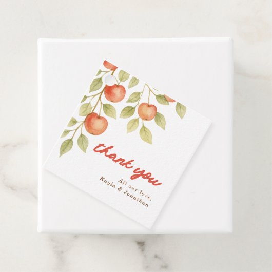 Der Apfel unserer Herbst-Herbstdusche Geschenkanhänger (Beispiel)