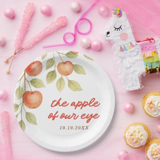 Der Apfel unserer Herbst-Herbstdusche Pappteller (Party)