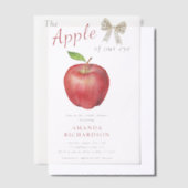 Der Apfel unserer Watercolor Baby Dusche Pergament Einladungen (Versetzt)