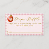 Der Apfel unserer Windelspuldusche Begleitkarte (Vorderseite)