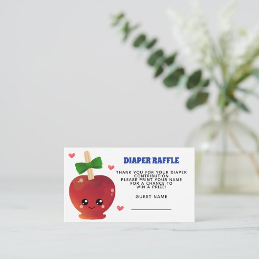 Der Apfel unserer Windelverpackungskarte Begleitkarte (Stehend Vorderseite)