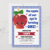 Der Apfel unseres Augenjungen zum Geburtstag Einladung (Vorderseite)