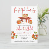 Der Apfel unseres Auges! Apple Baby Dusche Einladung (Stehend Vorderseite)