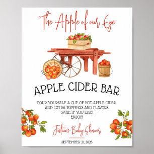 Der Apfel unseres Auges! Apple Baby Shower Cider B Poster